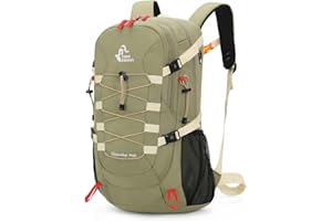 Bseash Mochila de senderismo impermeable ligera de 40L con cubierta de lluvia, mochila de viaje para deportes al aire libre para acampar, escalada, esquí, ciclismo