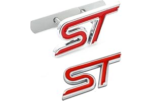 HUAYT HUAPX® 2 adesivi per griglia posteriore in lega ST e stemma per bagagliaio, per Fiesta Focus Mondeo