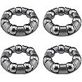 YINETTECH 4pcs Bike Ball Bearing Retainer 7 Balls Bicycle Repair Accessories Ball Bearing Cage Bicycle Ball Bearing for Bike Front Wheel Ball Bearing Bracket, 1/4'' X 7 Balls