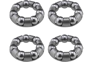 YINETTECH 4 pcs Vélo Roulement À Billes Retainer 7 Balles Vélo Réparation Accessoires Roulement À Billes Vélo Roulement À Billes pour Vélo Roue Avant Support De Roulement À Billes, 1/4" X 7 Balles