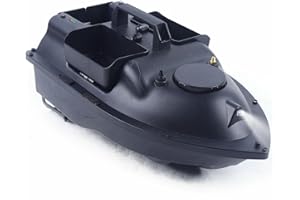 Froulaland Bateau amorceur appât de pêche fourrage Baitboat sans Fil Poissons Télécommandé d'appât Double Moteur - pour pêche de Nuit, pêche à la Carpe Bateau d'appât de Pêche avec (50 * 25 * 17 cm)