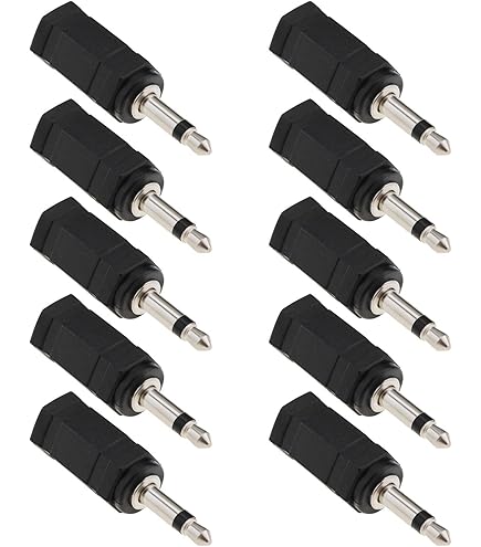 Adattatore Audio Jack Adattatori Jack Audio 6,35mm A 3,5mm – Confezione Da 4 Pezzi, In Ottone, Per Cuffie, Chitarra, Stereo Adattatore Cuffie