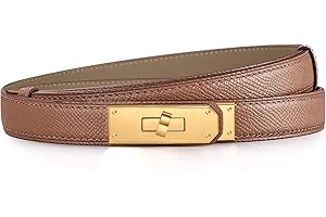 YUGDRUZY Skinny Beidseitig Ledergürtel Damen, Dekorativen Taillengürtel Damen Gürtel Leder Dupes Mode Ledergürtel Damengürtel für Kleider Hosen Jeans, Geschenke für Frauen