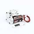 RCAWD FCX24 Motor 180 32t Transmission Metal Gearbox Combo for FMS 1/24 FCX24 Power Wagon, Smasher V2 Monster Truck Upgrades Parts Silver