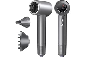 MANKIW Asciugacapelli Ionico Professionale, 160.000 giri/min Phon Capelli Professionale Motore Senza Spazzole da 1600W, Asciugacapelli da 57 dB, Asciugatura Rapida con Ugello Magnetico