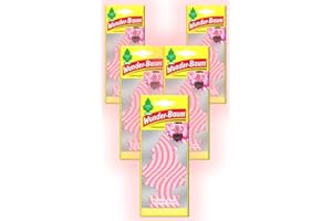 Wunder-Baum Lot de 5 désodorisants pour voiture + stylo light-tribe (Bubble Gum)