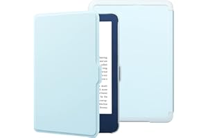 HGWALP Case for New Amazon Kindle 6"(11th Generation,2024/2021 Release), Folio Ultra Slim PU Leather Cover with Auto Sleep and Wake, Protective Case for Kindle 2024 6 inch-Blue