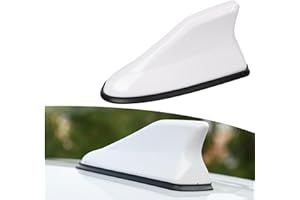 BioNyt Antena Aleta Tiburon Coche para Mini Cooper One S R50 R53 R56 R60 F55 F56 R58 R59 Clubman, Antena de Radio de Techo de Coche Accesorios Coche Tuning,White
