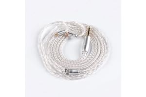 H HIFIHEAR Ersatzkabel, 16-adriges Upgrade-Klinken-Kabel, HiFiHear MMCX abnehmbares Kopfhörerkabel, Ersatz-Kopfhörer-Kabel, Verbindung für Shure 846 535 215 315 425 MAGAOSI K5 LZA4 A5 (4,4 mm) MMCX)