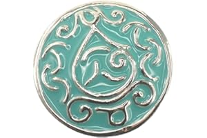 ‎CREATIVE-BEADS Creative-Beads Click-it Button, Charm, Druckknopf, Djin 18mm, f. Armbänder, Gürtel etc., türkis