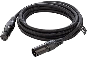‎ELGATO Elgato XLR Cable – Geschirmtes Mikrofonkabel für Studioaufnahme und Liveproduktion, vergoldete Kontakte, Stecker auf Buchse, für Mikrofonpegel und symmetrischen analogen Line-Pegel, 3 m