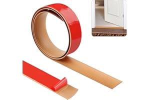 ZTVOWTO 100cm×4cm Tira de umbral, Tiras de moldura de puerta, Tiras de transición de piso, Tira divisoria de puerta de piso autoadhesiva, Tira de moldura de borde de piso(amarillo)