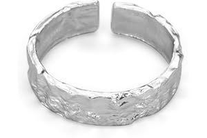 ✦ Geschenke für Frauen ✦Lotus Fun S925 Sterling Silber Ring Twist Ring öffnen Ringe Handgemachter Schmuck Personalisierte Geschenke, Geschenk für Sie.(Silber)