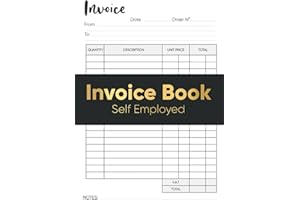 Invoice Book Self Employed: Personalised Invoice Book for Small Business or Sole Traders | A4 Format-120 Pages | Black Cover