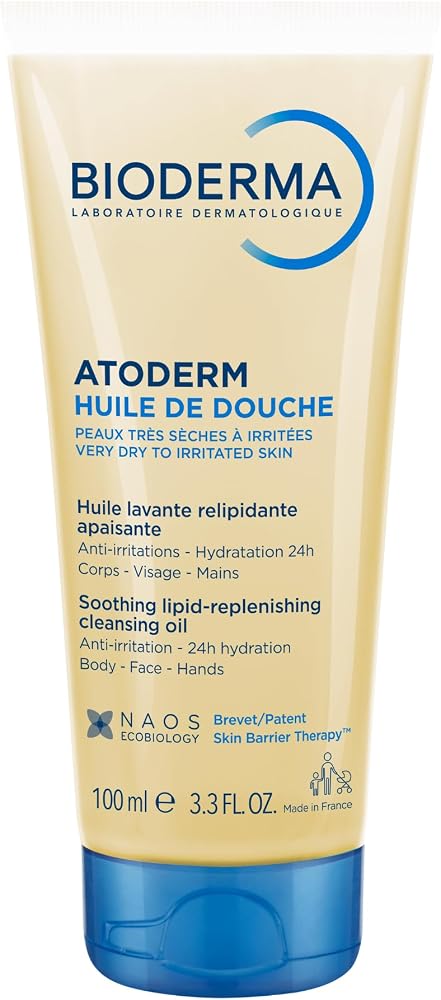 Bioderma Atoderm Shower Oil Kuru Cilt Nemlendirici Besleyici Duş Yağı Niasinamid Bebek Çocuk Yetişkin, 100 ml