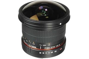Samyang 8mm F3.5 UMC Fish-Eye CS II Objectif Noir