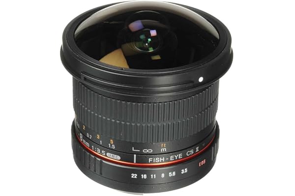 Samyang 8mm F3.5 UMC Fish-Eye CS II Objectif Noir