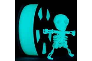 Żarnik ZIRO PLA 1.75mm Żarnik do drukarki 3D PLA PRO 1,75mm Świecący w ciemności Seria kolorów 1KG (2,2lbs), dokładność wymiarowa +/- 0,03mm,GID Cyjan