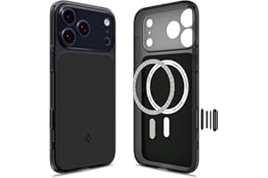 Spigen iPhone 17 Pro Hülle [2025 Upgrade Kamerasteuerung] Ultra Hybrid T MagFit Case Handyhülle Transparent Kompatibel mit MagSafe –Matte Black