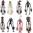8pcs Siren Man Figures Toys Set,Game Siren Action Figures Cake Toppers Cake Decoration, Animal Figure Horror Model Dolls Set, Collectable Siren Head Model Figure Toy For Desk Home Car Decoration