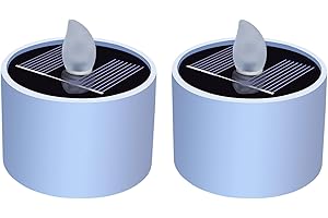 XNSHUN Lot de 6 bougies chauffe-plat solaires LED étanches - Sans flamme - Décoration romantique pour fête - Lanterne de jardin - Camping en plein air