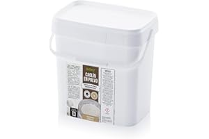 ECO TIERRA DE DIATOMEAS Caolín Arcilla Blanca 5kg - Polvo Ultrafino | Kaolín de Elevada Pureza - Materia Prima extraída de Minas de España (5kg)