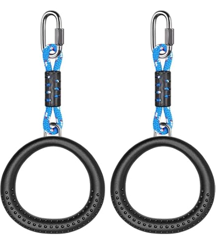 Grapelet Turnringen Voor Volwassenen – Set Van 2 – 2 Meter Nylon Band – 500kg Draagvermogen – Geel – Voor Pull-ups En Training