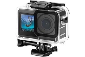SYACHI Wasserdichtes Gehäuse für Osmo Action 4 / Action3,40M Tauch-Schutzhülle Schutzschale,Sportkamera-Zubehör,Tauch-Schutzhülle für DJI Osmo Action 4/3 Unterwasser-Zubehör