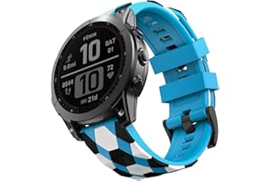 MYSNBKN Pasek do zegarka Garmin Fenix 5 / Fenix 5 Plus / Fenix 6 / Fenix 6 Pro / Fenix 7 / Forerunner 935/945, silikonowy pasek Quick-Fit o szerokości 22 mm, wiele kolorów
