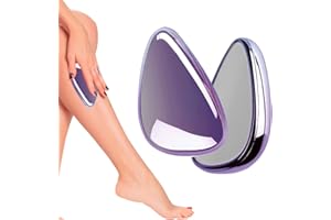 GBOKYN Épilateur en Cristal, 1 Pièces Nano Gomme Epilatoire, Crystal Hair Eraser, Outil Exfoliateur Gomme d’épilation, Pierre d’épilation Triangle, Fonctionne sur Toutes les Parties du Corps