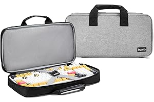 Growalleter Custodia per tastiera, 87-98 tasti, tastiera meccanica da gioco, custodia rigida da viaggio, 39 x 18,5 x 5 cm (borsa generale)