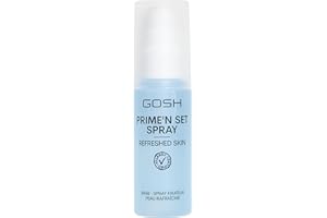 ‎GOSH GOSH Prime‘n Set Fixierspray, vegan I 2 in 1 Makeup Setting Spray & Primer Spray für langanhaltende Looks I Make-Up Fixing Spray fürs Gesicht I Grundieren & Fixieren I allergiegetestet & parfümfrei
