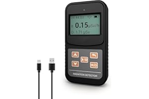 Memows Geigerzähler Radioaktivität Messgerät Nuklear Strahlungsdetektor Tragbarer Radioactivity Dosimeter Geiger Counter Nuclear Radiation Detector Geigerzähler Beta Gamma Röntgen mit LCD-Display