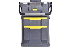 Stanley STST1-79231 - Taller Móvil para Herramientas 2 en 1, 56 x 38.2 x 76.4 cm, Negro/ Amarillo