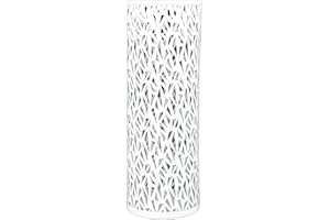 Tyenaza Umbrella Stand Rack, Umbrella Holder for Entryway Metal Hollowed standing Round Umbrella Holder Organizer Bin for Home Hotel Office Decor (Medium 4.75L)