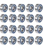sourcing map 20 Stück MR52ZZ 2mmx5mmx2.5mm Doppelt Geschirmt Miniatur