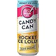 Candy Can, Rocket Ice Lolly, Fizzy Drink, Nostalgic American Soda Flavours, Sugar Free, Sparkling Pop Cans (1 x 330ml)