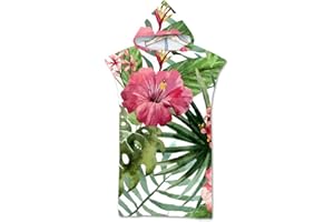 Lukery Serviette Poncho de Surf avec Capuche - Microfibre à Séchage Surfing Changement Robe Poncho Plage à Langer Adulte Enfant pour Les Sports Nautiques et Le Surf sur la Plage Piscine