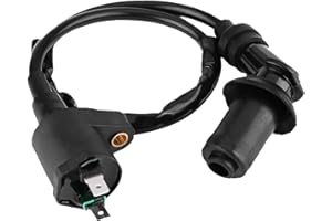Buaak Motorcycle Ignition Coil, Ignition Coil Wire for GY6 50CC 125CC 150CC Moped, Black Motorcycle Spark Coil Parts, for ATV Go Kart Scooter Engine Moped Dirt Bike
