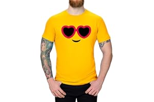 Jimmys Textilfactory T-Shirt mit 1 von 36 Comic Gesichtern zur Auswahl Gruppenkostüm XS-5XL Karneval Fasching Verkleidung Emotion Funshirt Geschenk