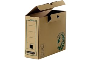 Bankers Box Earth Series - Caja de archivo definitivo, A4, lomo 100 mm, marrón, pack de 20 unidades