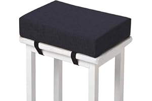 HKJGNH Cuscino per Sgabello Rettangolare Spesso Piccolo Sgabello da Bar Cuscino Sgabello da Toeletta Morbido Antiscivolo Cuscino con Lacci di Fissaggio Cuscino per Sgabello(H15,1pc 30x40x8cm)