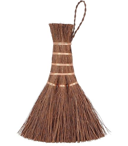 Petit Balai à Poils Doux Style Japonais 31 Cm - Manche Court, Pour Cuisine, Voiture, Bureau - Fait Main, Trous De Suspension