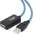 TRIXES 10m USB Extension Cable Active Repeater - High Speed USB Male to Female - USB 2.0 compliant and USB 1.1 compliant for Printers,Keyboards, Game Console, Wifi Antenna, Headsets etc