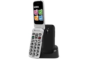 LESIA Telefon komórkowy z dużymi przyciskami dla osób starszych, telefon komórkowy Flip Senior z dużymi przyciskami, prosty telefon, odblokowany telefon komórkowy 4G LTE dla seniorów z ekranem 2.4 |