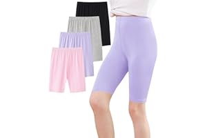 Adorel Legging Court Cycliste Short sous Robe Fille Lot de 4