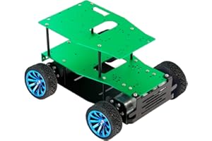 Yahboom DIY RC Robot Frame 4wd Metal Controllo Remoto Smart Car Suspension Chassis kit 520 DC 4WD Drive Chassis STEM Education