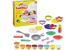 Play-Doh Kitchen Creations Pancake Party 14-teiliges Spielset für Kinder ab 3 Jahren mit 8 Farben