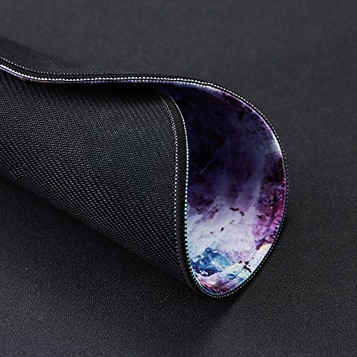 Gaming Mauspad(250 x 250 x 3 mm) ,Lizimandu Silent Designer Runde Round Mousemat /Standard Size mit Anti-Rutsch-Leder-Runde Double Sided Durchmesser 25 cm für alle gängigen Mouse-Typen(Kristall/Crystal) - 7