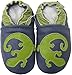 Carozoo Gecko Blue Soft Sole Leather Baby/Toddler/Kids Shoes 4-5Y